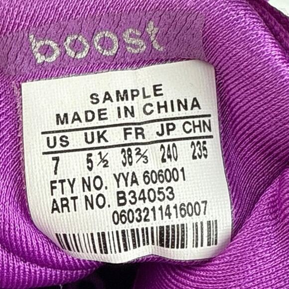 Adidas Ultra Boost Women's Purple Lace Up Low Top Running Sneakers Shoes Size 7 - Picture 10 of 10